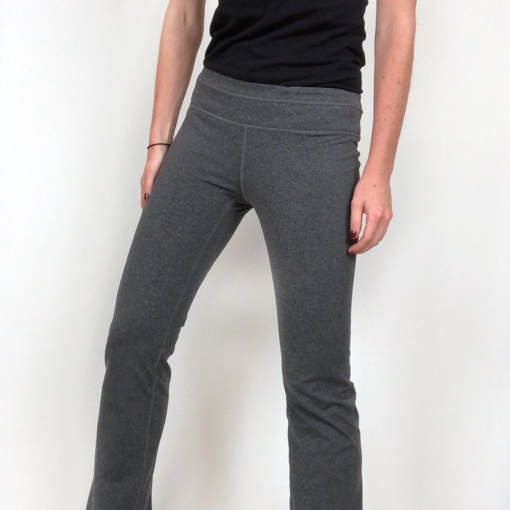 Reebok Gray Fitted Straight Leg Athletic Pants